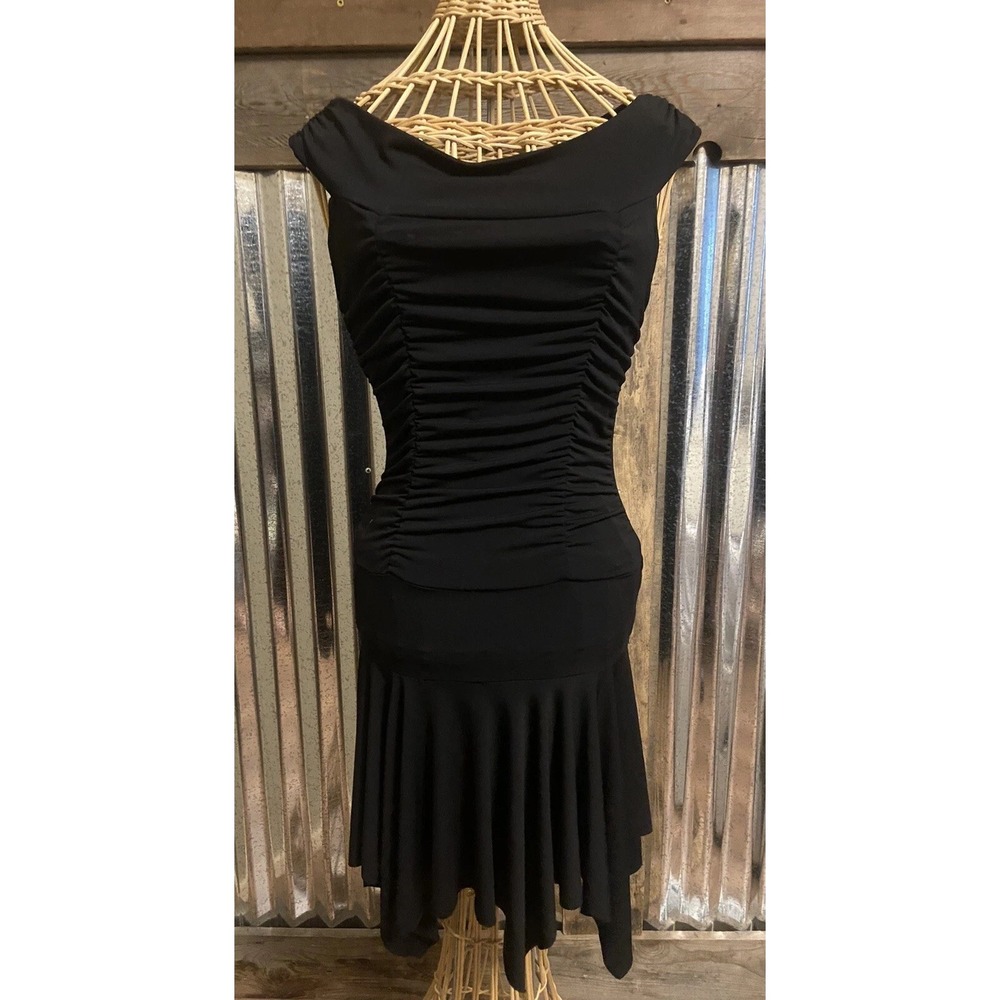 RUBY ROX Juniors Medium Black Dress Irregular Hem Dark Fairy Whimsigoth Witchy